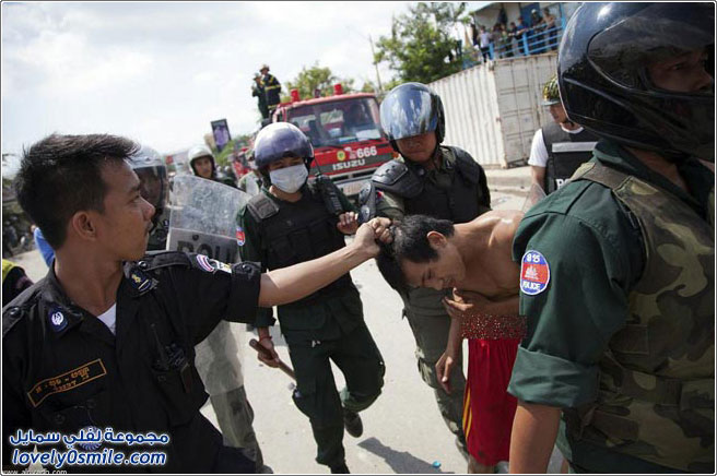 احتجاجات كمبودية