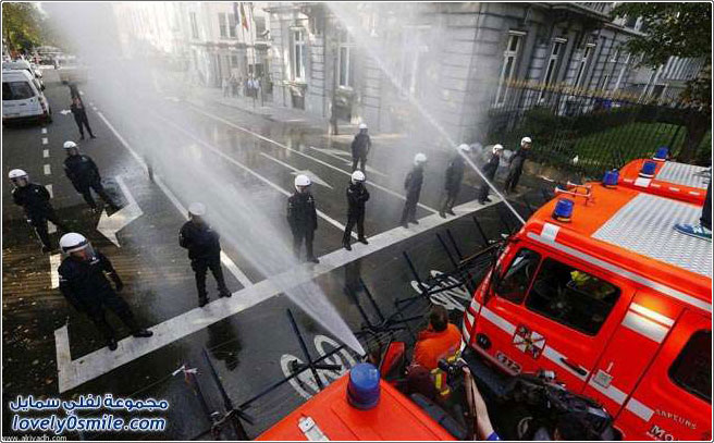إضراب رجال الإطفاء