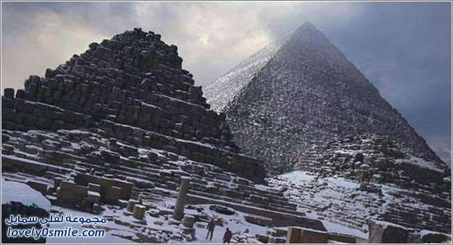 صور الثلوج في مصر والشرق الأوسط