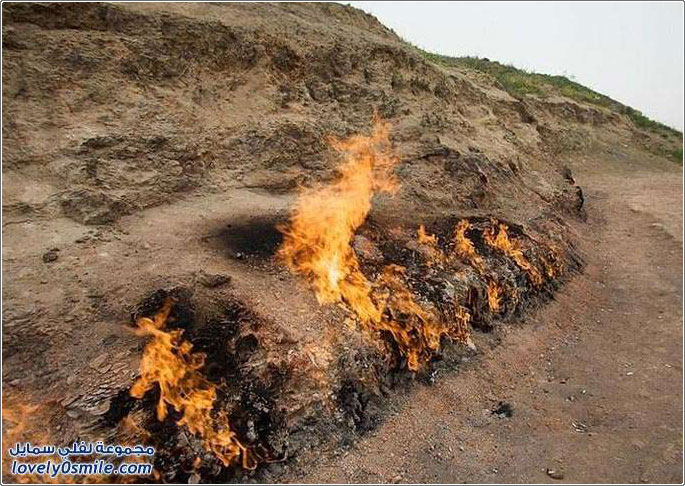 جبل النار في أذربيجان .. يحج إليه المجوس من إيران