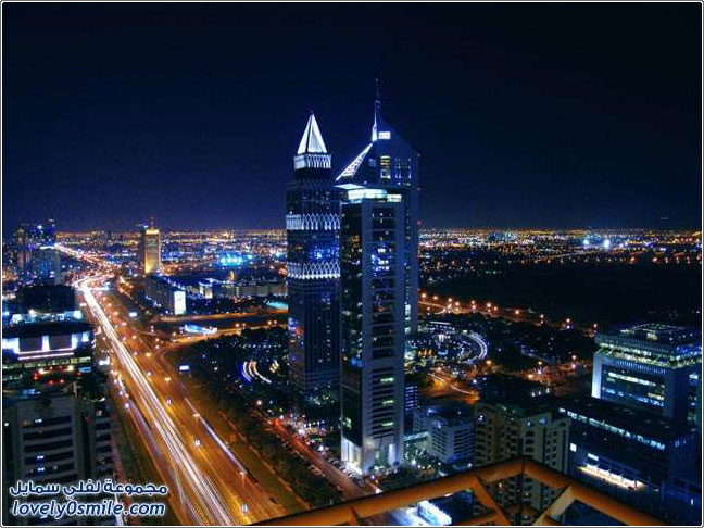 صور من مدينة دبي ليلا