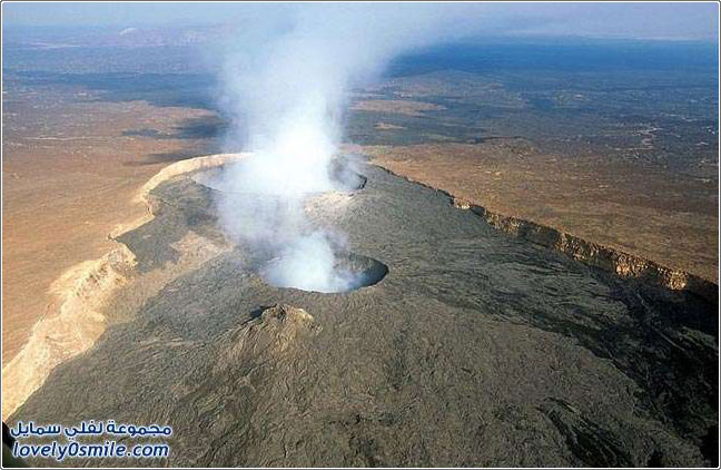 صور بحيرة الحمم من بركان أثيوبيا