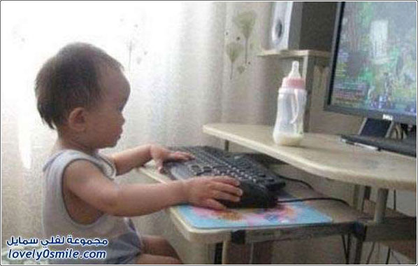 صور: حتى الأطفال في الصين أدمنوا ألعاب الكمبيوتر
