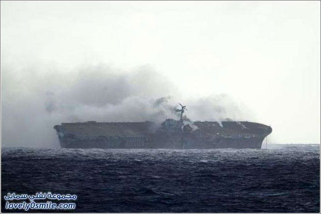 صور تدمير السفينة الحربية نيو اورليانز