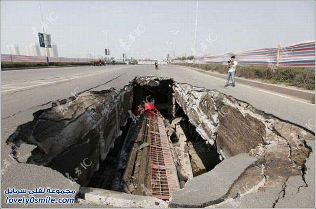 سوء البناء وثقل الشاحنة سبب انهيار جسر في الصين