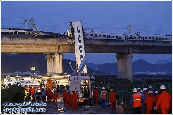 كارثة قطار الصين
