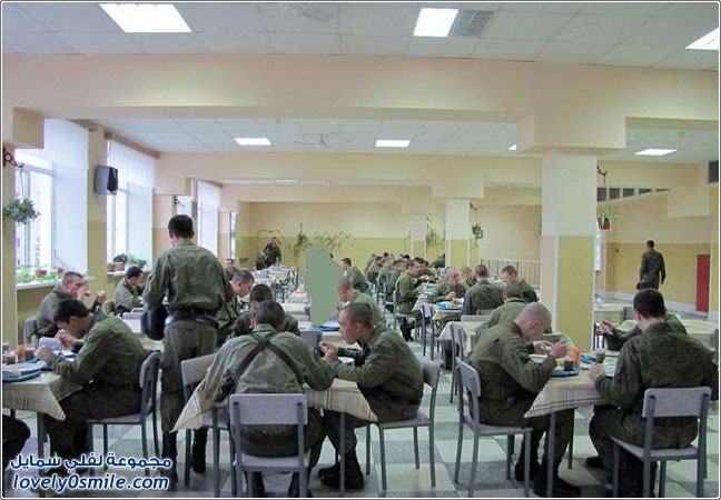 أحد المعسكرات الخاصة للجيش الروسي
