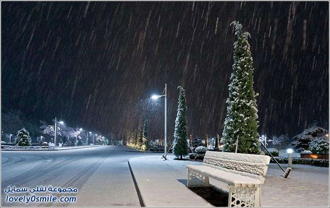 صور أذربيجان في الثلج