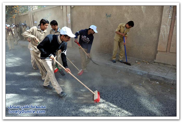 يوم النظافة في صنعاء