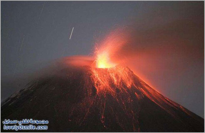 بركان تونغوراهوا في الإكوادور